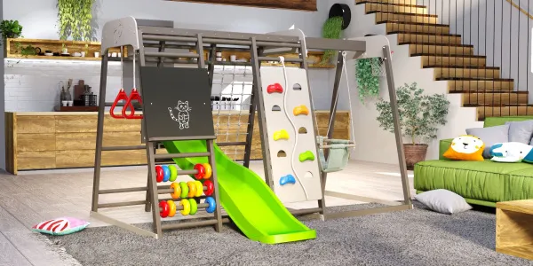 Детская игровая площадка Савушка Непоседа 9 shiitake