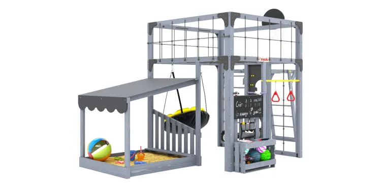 Детская площадка Савушка КУБ-4 (Серый)