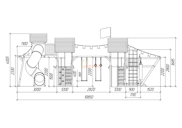 Детская площадка Савушка Люкс 1