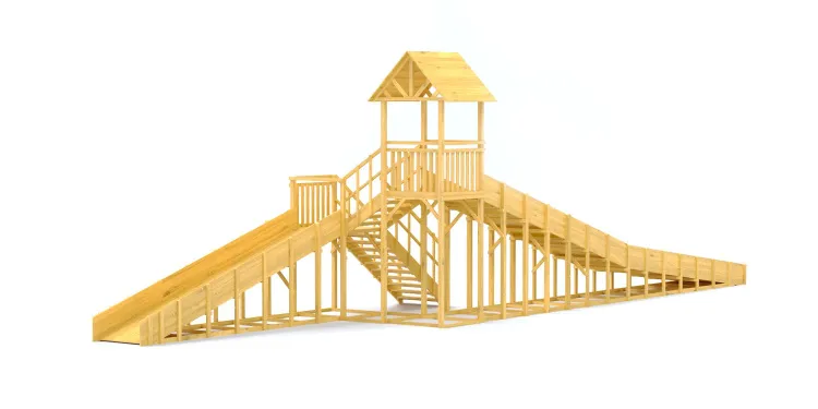 Зимняя горка Савушка Зима Wood 9/3