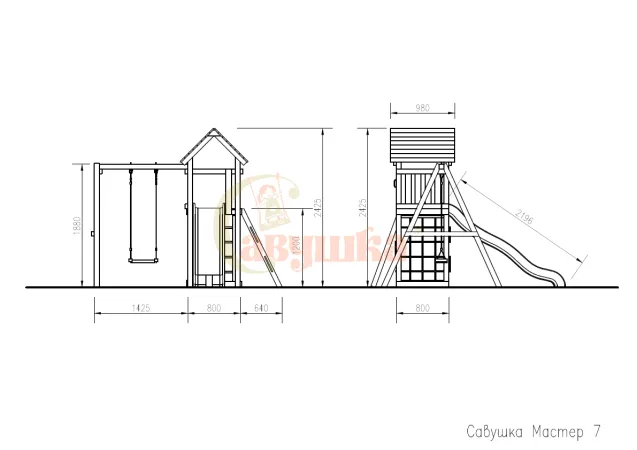 Детская площадка Савушка Мастер 7 (4 Сезона) Детская площадка Савушка Мастер 7 (4 Сезона)