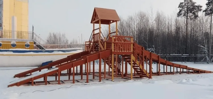 Зимняя горка Савушка Зима 11