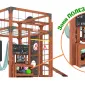 Детская площадка Савушка КУБ-2 (Махагон) с гамаком для йоги