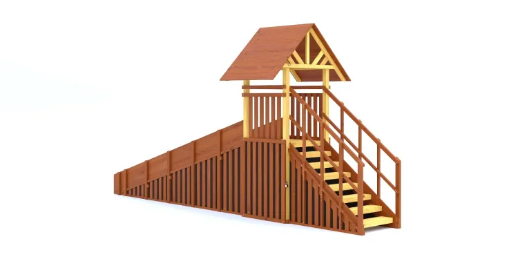 Зимняя горка Савушка Зима 4/2 с местом для хранения