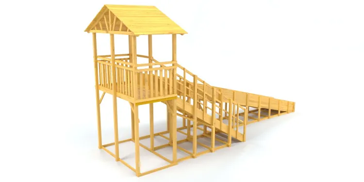 Зимняя горка Савушка Зима Wood 8/1