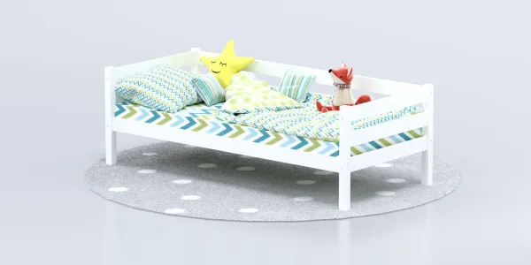 Кровать Савушка-02, 1-ярусная, 80х160, WHITE (белый) Кровать Савушка-02, 1-ярусная, 80х160, WHITE (белый)