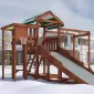 Детская площадка Савушка Мастер 4 (Махагон) 4 сезона Детская площадка Савушка Мастер 4 (Махагон) 4 сезона