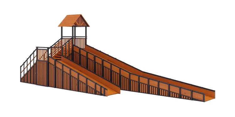 Зимняя горка Савушка Зима 14/1 (Black Edition) с кладовой