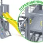 Детская площадка Савушка КУБ-8 (Серый) с качелями Лодочка