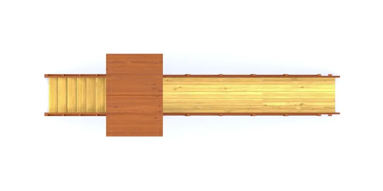 Зимняя горка Савушка Зима 4/2 с местом для хранения