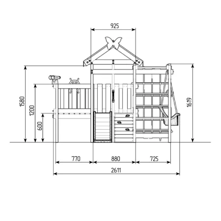 Игровой комплекс Савушка Baby 2 оливковый Игровой комплекс Савушка Baby 2 оливковый