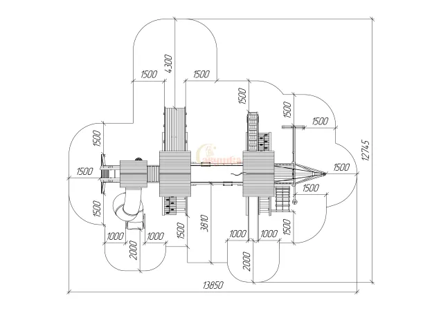 Детская площадка Савушка Люкс 1