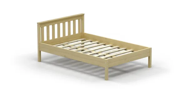 Кровать Савушка-10, 140х200, WOOD (без окрашивания)