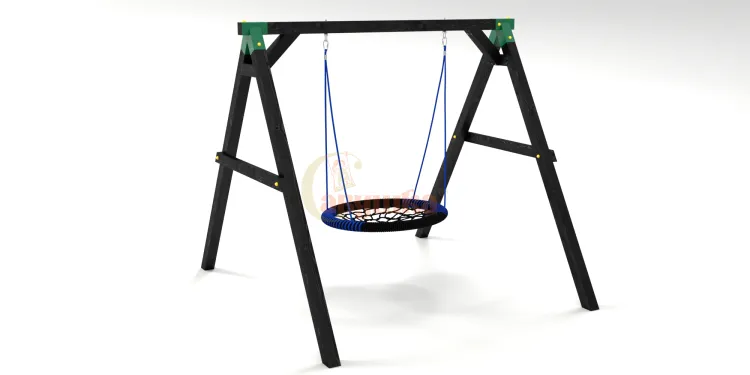 Качели Сава BLACK с качелями Гнездо