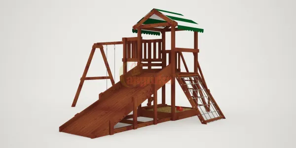 Детская площадка Савушка Мастер 2 (Махагон) 4 сезона