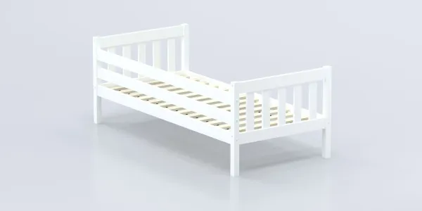 Кровать Савушка-06, 1-ярусная, 90х200, WHITE (белый) Кровать Савушка-06, 1-ярусная, 90х200, WHITE (белый)