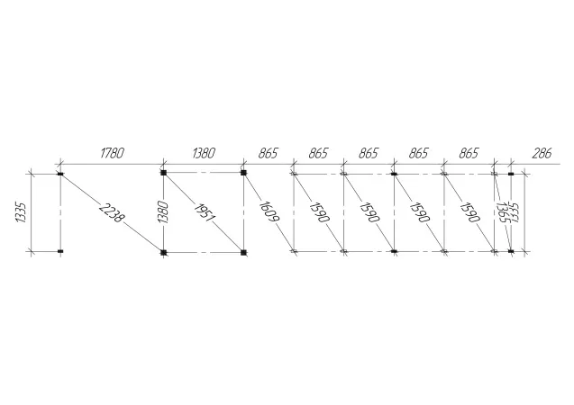 Зимняя горка Савушка Зима 5/1 (ширина ската 1,25м)