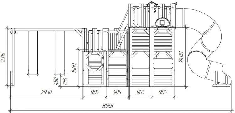 Детская площадка Савушка PlayHouse-6