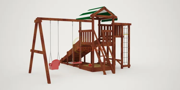 Детская площадка Савушка Мастер 3 (Махагон) 4 сезона Детская площадка Савушка Мастер 3 (Махагон) 4 сезона