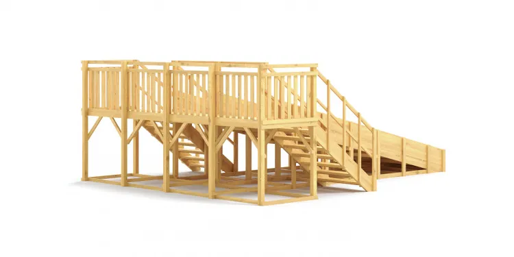 Зимняя горка Савушка Зима Wood 4/1