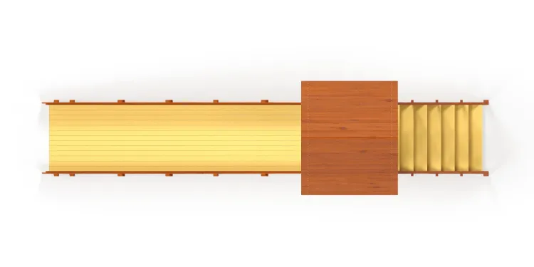 Зимняя горка Савушка Зима 5/1 (ширина ската 1,25м)