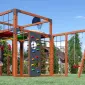 Детская площадка Савушка КУБ-6 (Махагон) с подушками