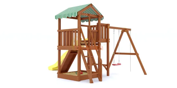 Детская площадка Савушка Мастер 1 (Махагон) Plus (горка 3 метра)