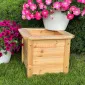Кашпо для цветов из массива дерева, без окрашивания (500х500х415 мм)