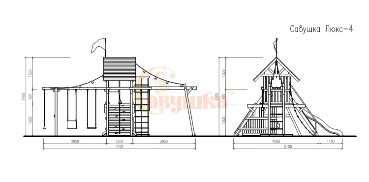 Детская площадка Савушка Люкс 4