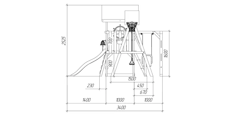 Детская площадка Савушка TooSun (Тусун) 12 (синий)
