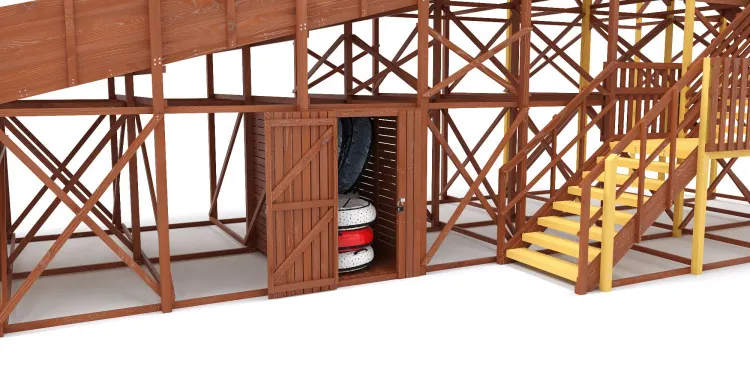 Зимняя горка Савушка Зима 12 с местом для хранения