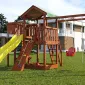 Детская площадка Савушка Мастер 4 (Махагон) Plus (горка 3 метра)
