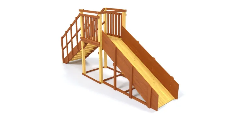 Зимняя горка Савушка Зима 2 (скат 3м)