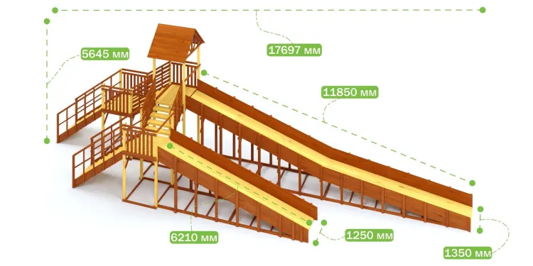 Зимняя горка Савушка Зима 9/4