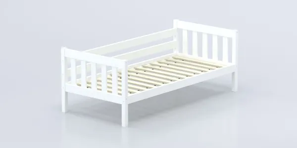 Кровать Савушка-07, 1-ярусная, 90х200, WHITE (белый) Кровать Савушка-07, 1-ярусная, 90х200, WHITE (белый)