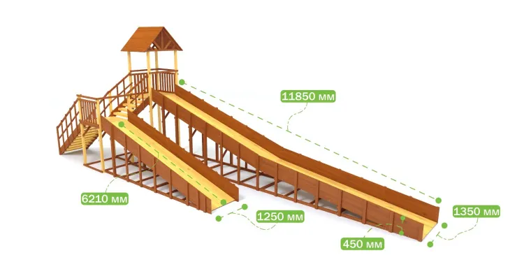 Зимняя горка Савушка Зима 9/2