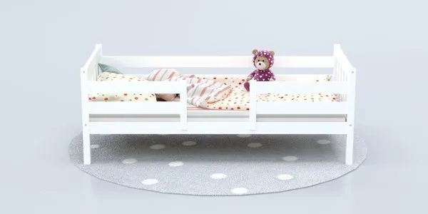 Кровать Савушка-08, 1-ярусная, 90х200, WHITE (белый)