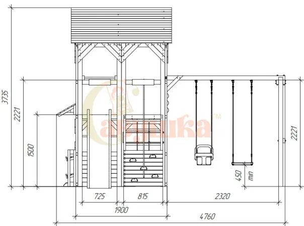 Детская площадка Савушка PlayHouse-1