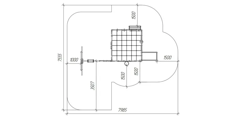 Детская площадка Савушка КУБ-6 (Махагон) с подушками