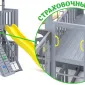 Детская площадка Савушка КУБ-8 (Серый) с подушками и качелями Лодочка