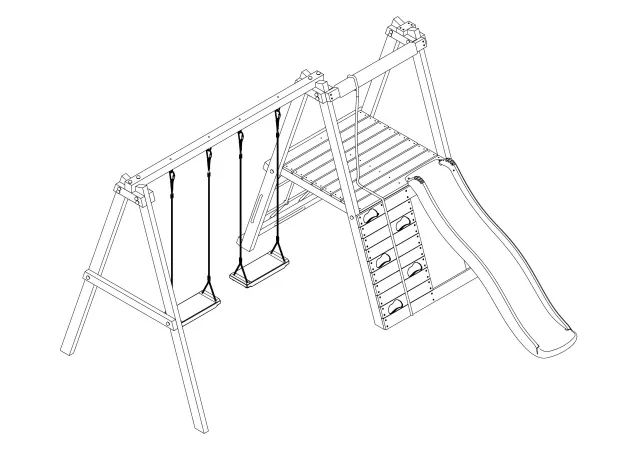 Детская площадка Савушка TooSun (Тусун) 1 с плетеным креслом