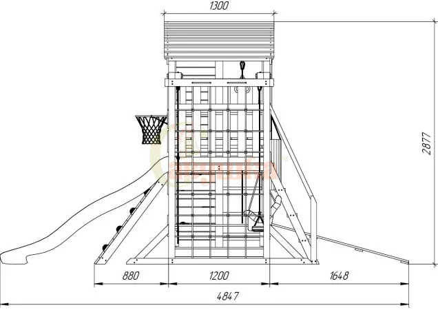 Детская площадка Савушка Мастер 4 Семейная