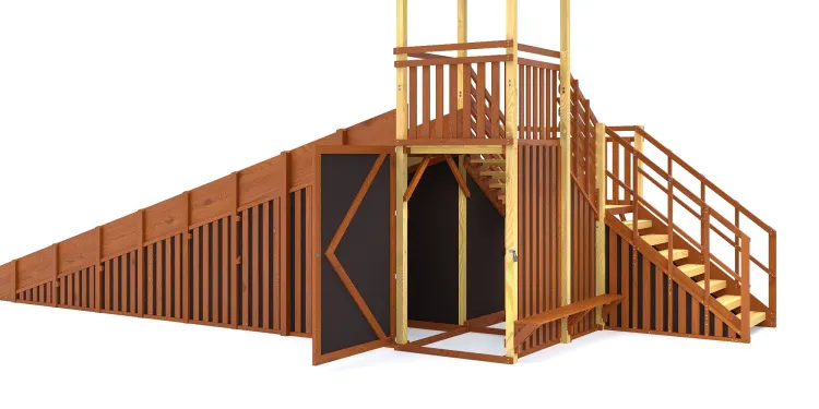 Зимняя горка Савушка Зима 13/1 с лавочкой