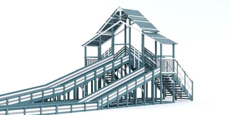 Зимняя горка Савушка Зима 11/1 (Серый Индиго)