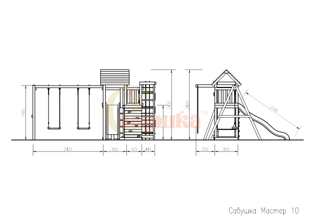 Детская площадка Савушка Мастер 10