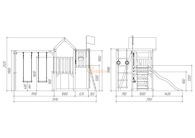 Детская площадка Савушка TooSun (Тусун) 3
