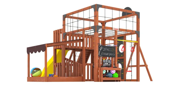 Детская площадка Савушка КУБ-5 (Махагон)