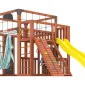 Детская площадка Савушка КУБ-3 (Махагон) с гамаком для йоги