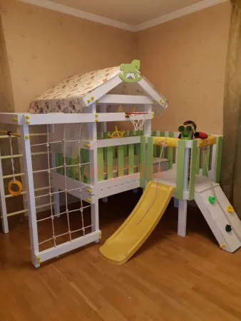 Игровой комплекс Савушка Baby 7 оливковый