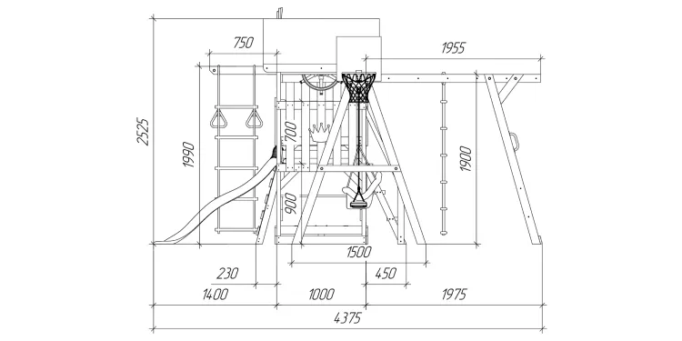 Детская площадка Савушка TooSun (Тусун) 9 (салатовый)